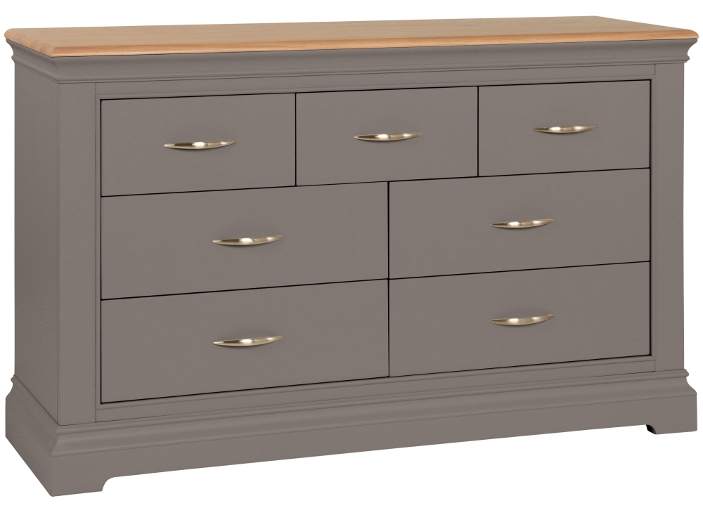 Cobble Slate Painted 34 Drawer Combi Chest