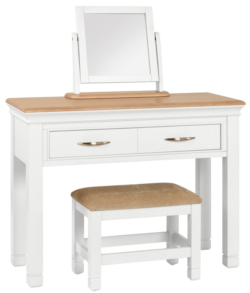 Cobble White Painted Dressing Table Set