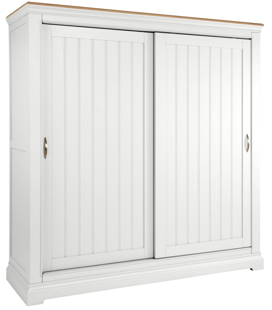 Cobble White Painted Sliding Wardrobe