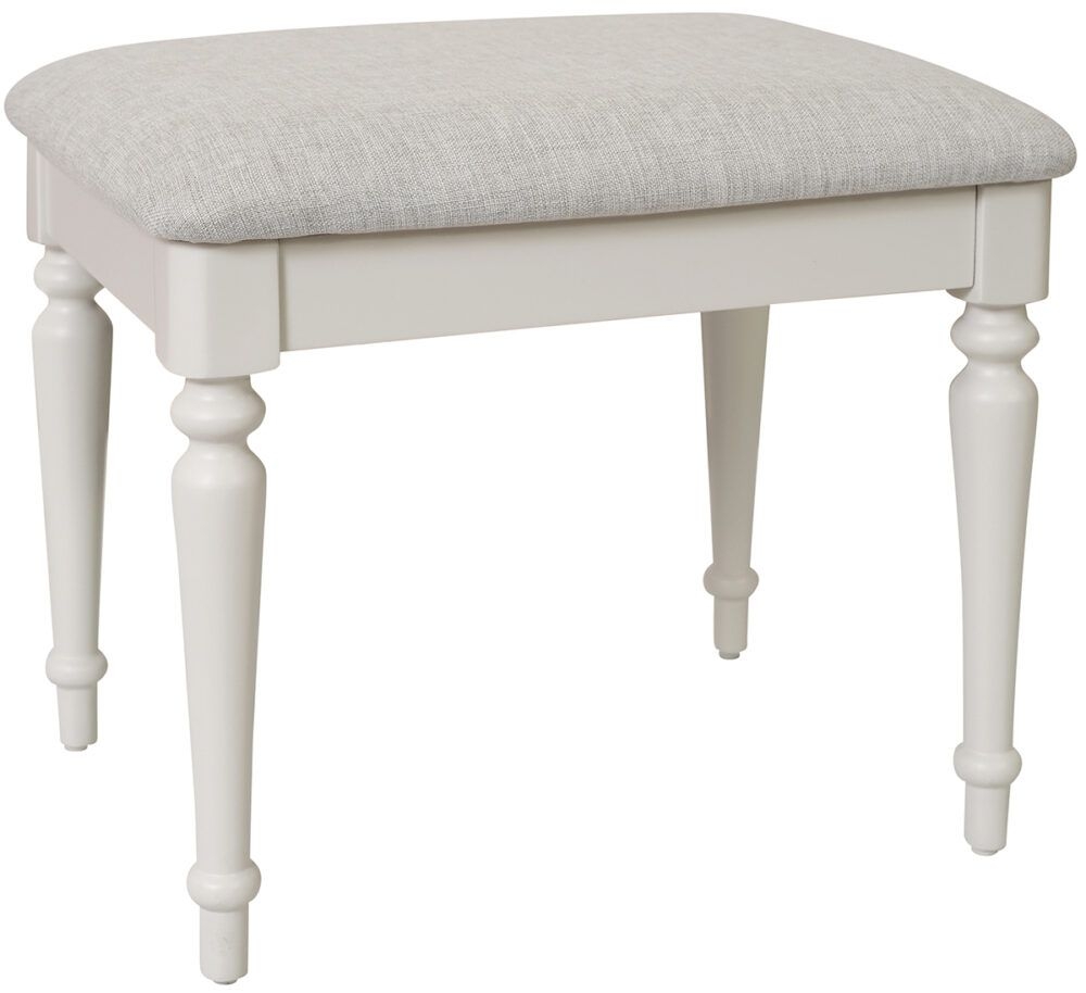 Cromwell Grey Mist Painted Dressing Table Stool
