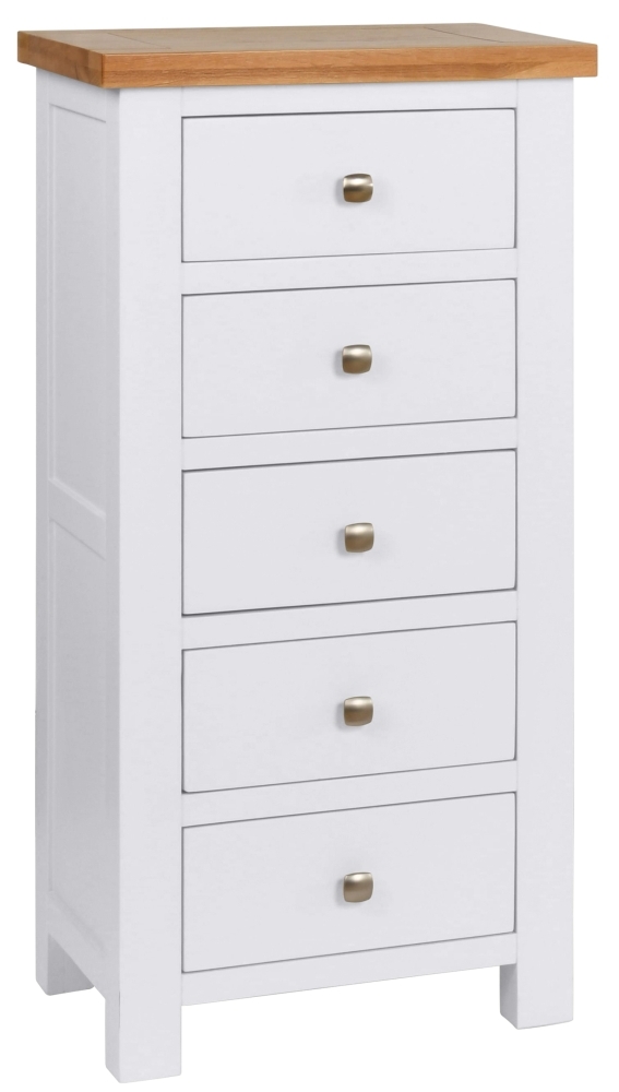 Dorset Bluestar Painted 5 Drawer Tall Chest