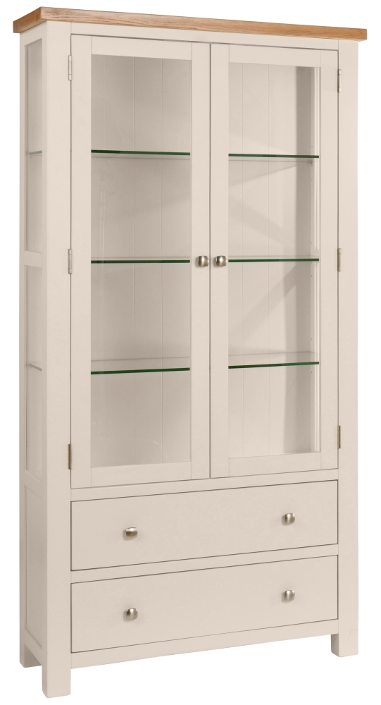 Dorset Cobblestone Painted Display Cabinet