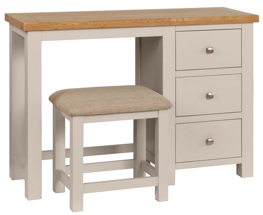 Dorset Cobblestone Painted Dressing Table And Stool
