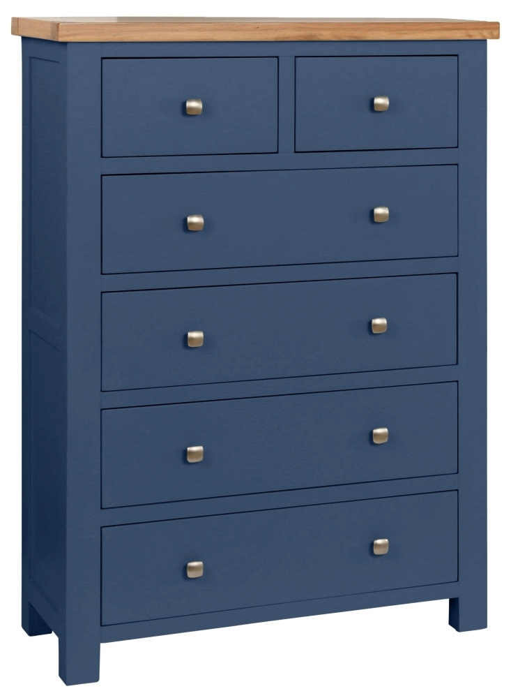 Dorset Electric Painted 2 Over 4 Drawer Chest
