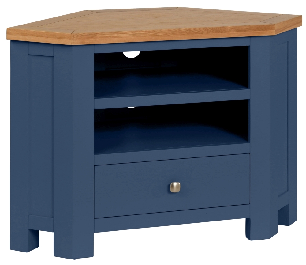 Dorset Electric Painted 90cm Corner Tv Unit