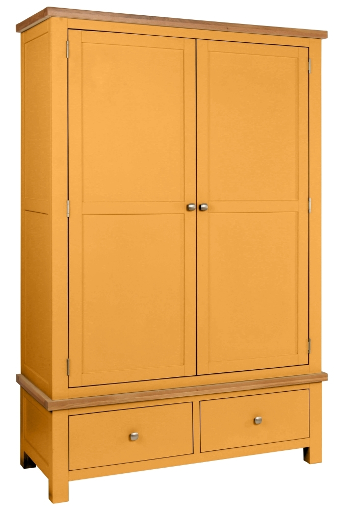 Dorset Honeycomb Painted 2 Door Double Wardrobe