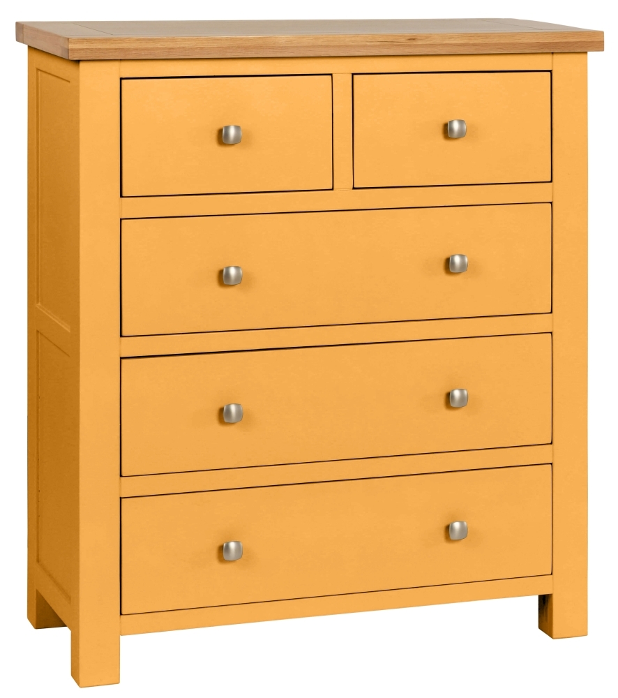Dorset Honeycomb Painted 2 Over 3 Drawer Chest