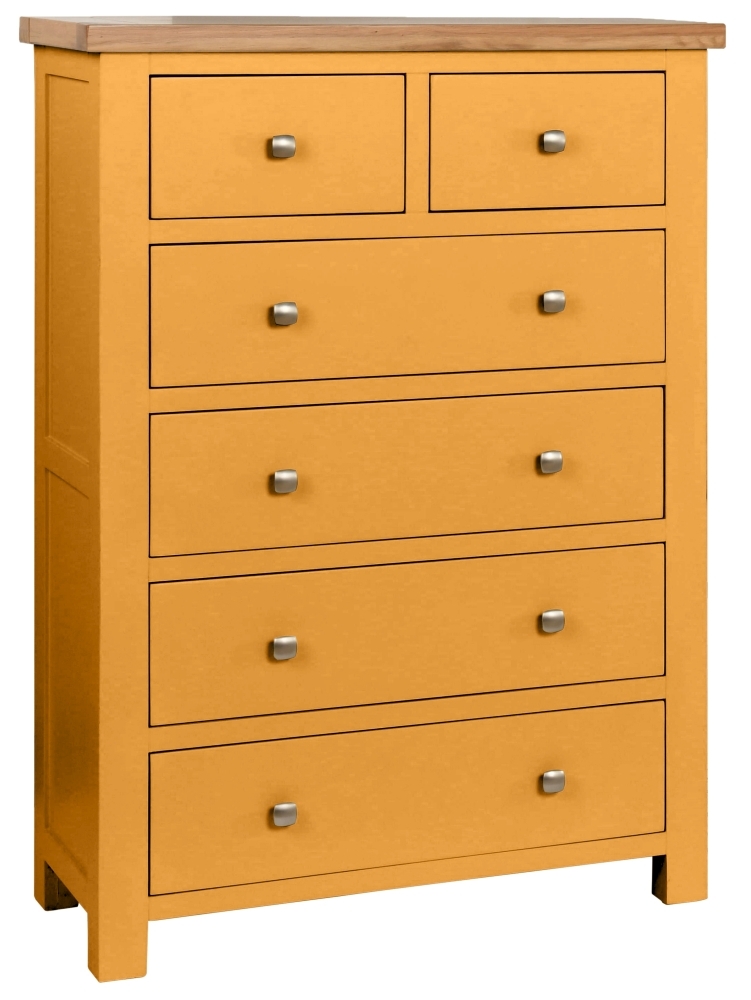 Dorset Honeycomb Painted 2 Over 4 Drawer Chest