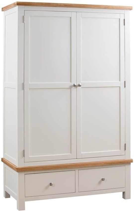 Dorset Ivory Painted 2 Door Double Wardrobe