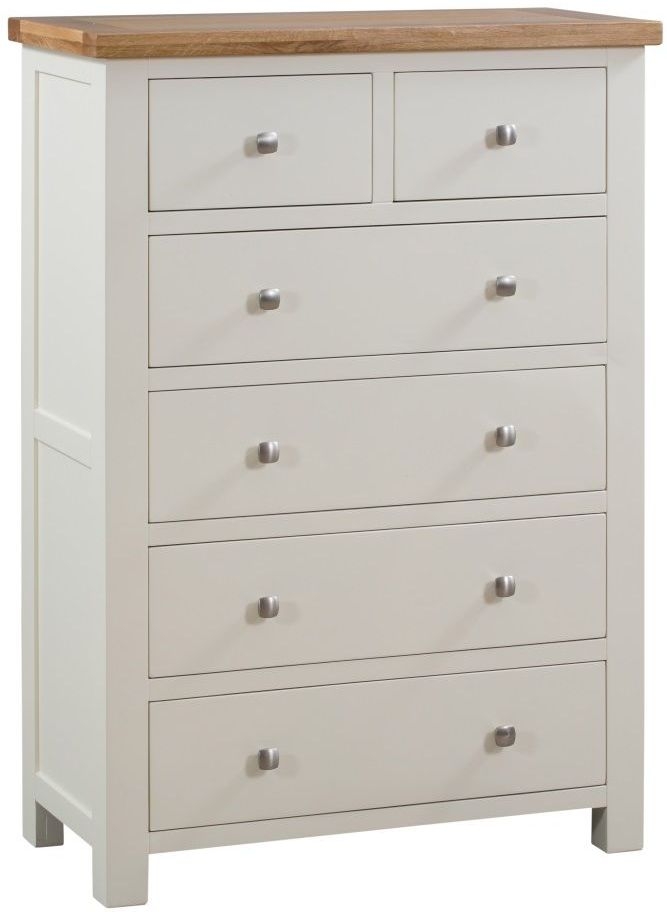 Dorset Ivory Painted 2 Over 4 Drawer Chest