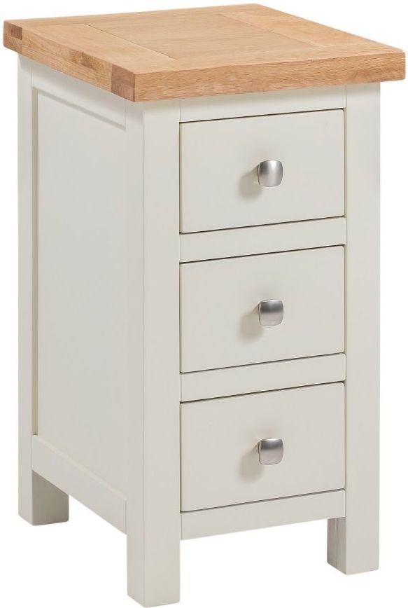 Dorset Ivory Painted Compact Bedside Cabinet
