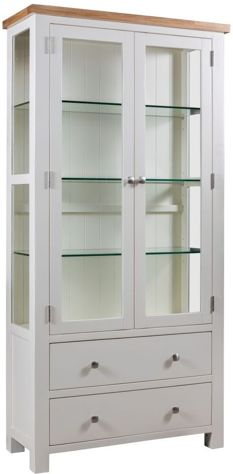 Dorset Ivory Painted Display Cabinet