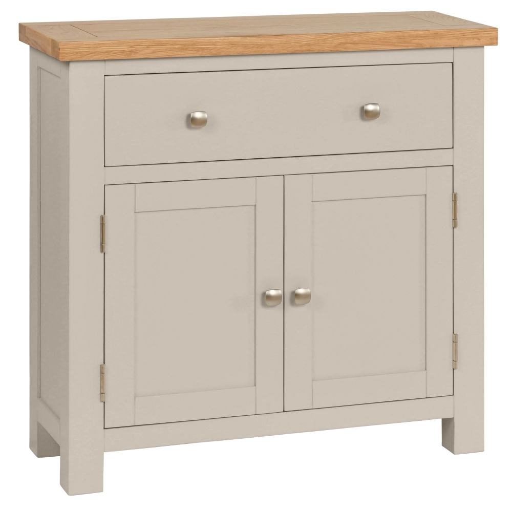 Dorset Moon Grey Painted Compact Sideboard