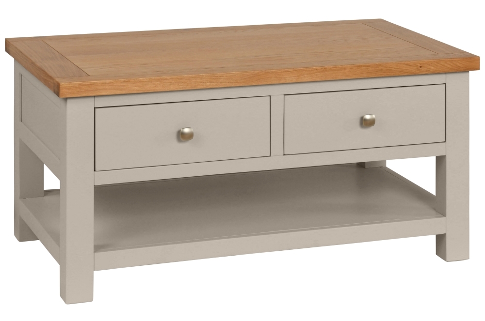 Dorset Moon Grey Painted Storage Coffee Table