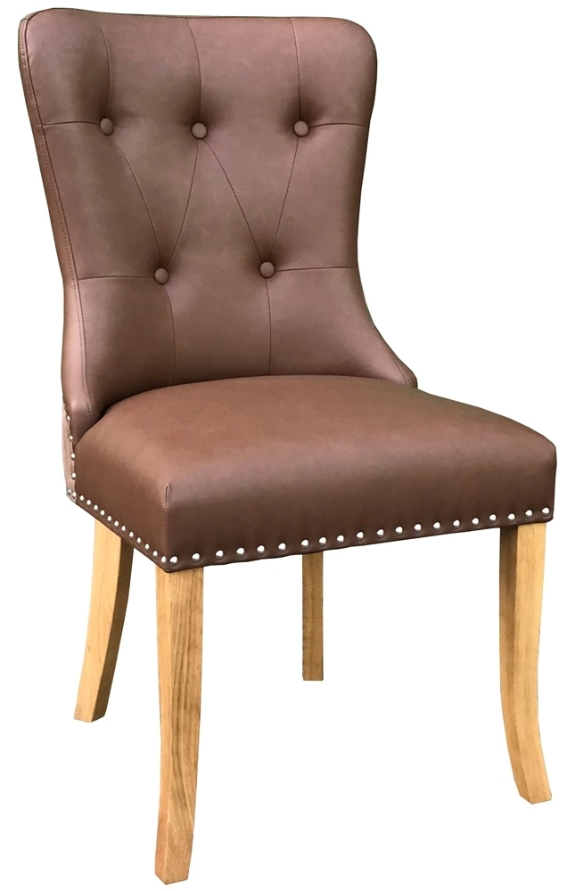 Devonshire Dorset Oak Brown Hug Dining Chair Sold In Pairs