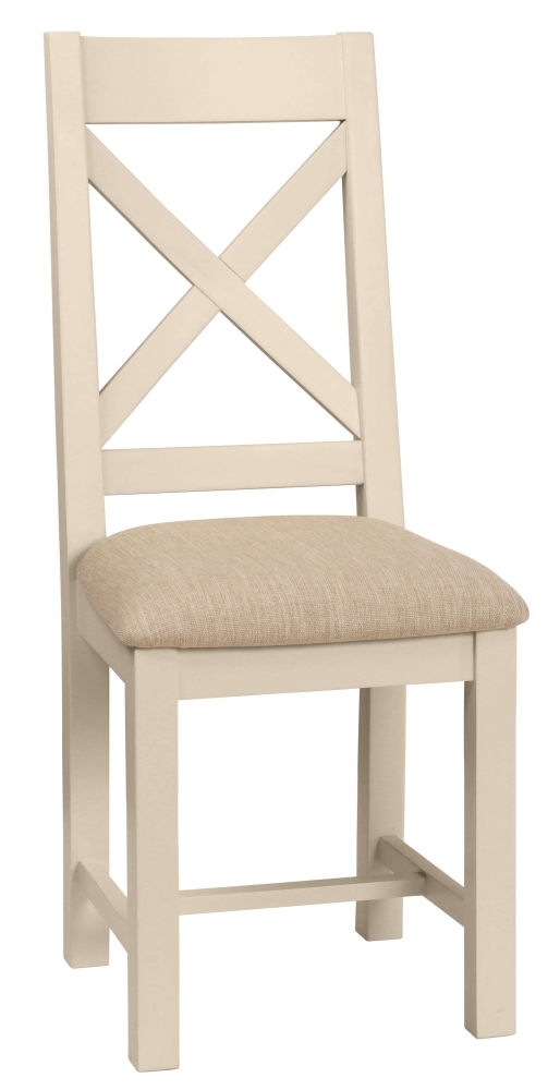 Dorset Old Lace Painted Crossback Dining Chair Sold In Pairs