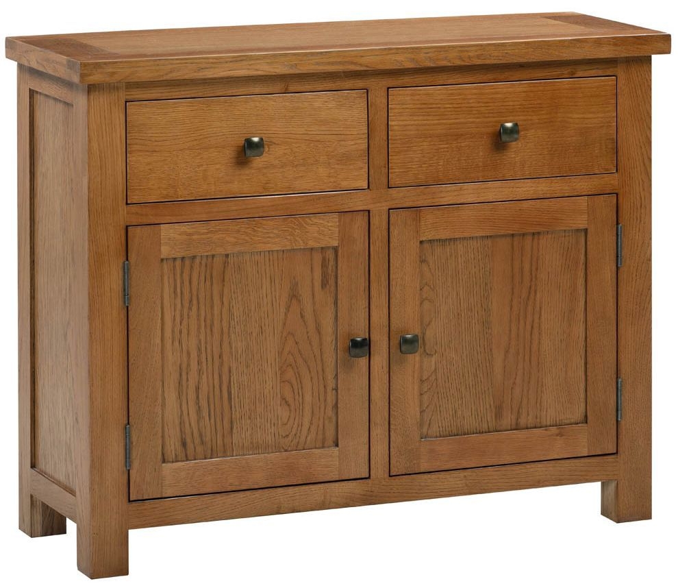 Dorset Rustic Oak 2 Door Sideboard