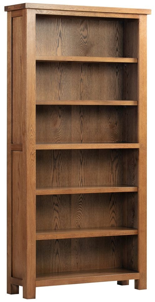 Dorset Rustic Oak Large Bookcase