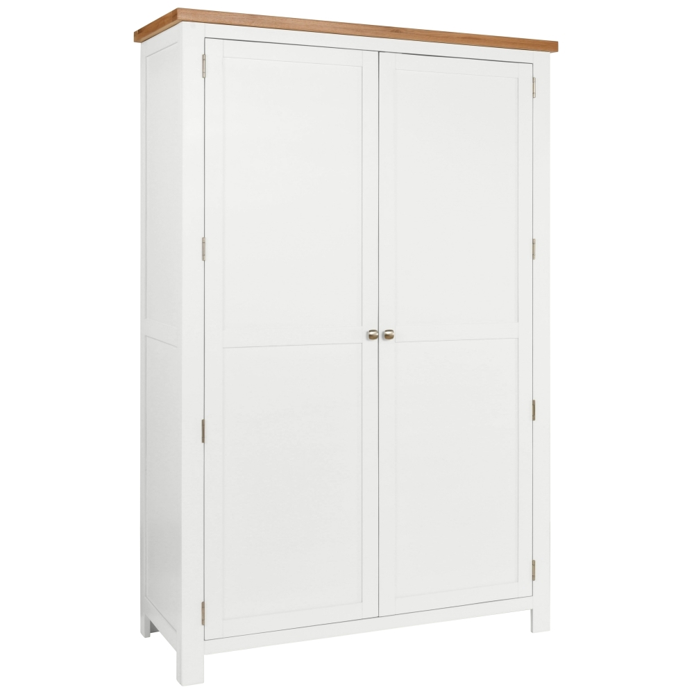 Dorset White Painted 2 Door Hanging Wardrobe