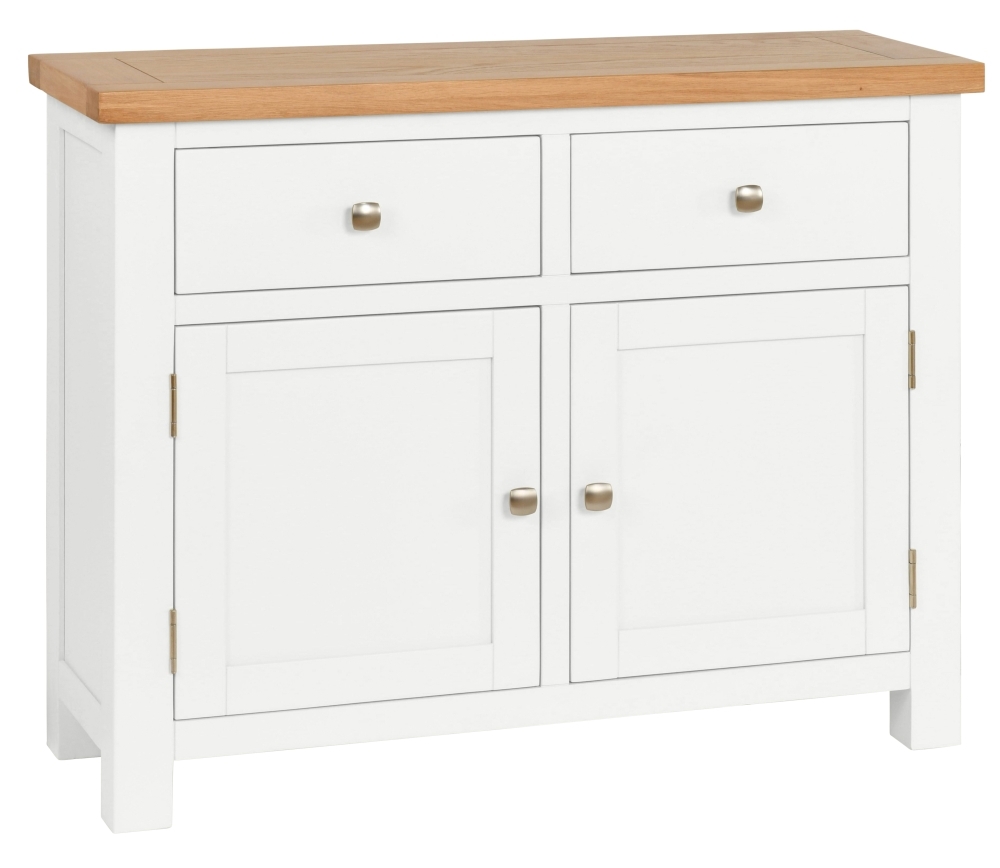 Dorset White Painted 2 Door Small Sideboard