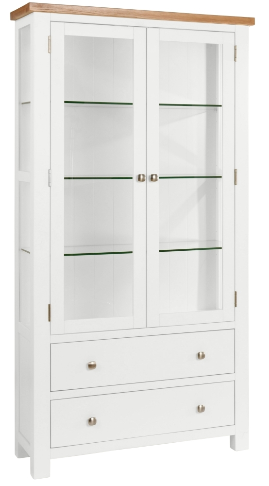 Dorset White Painted Display Cabinet