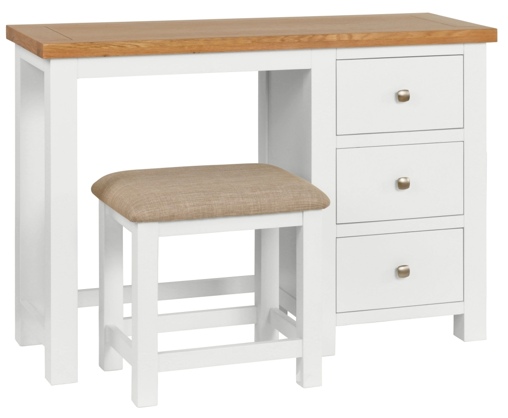 Dorset White Painted Dressing Table And Stool