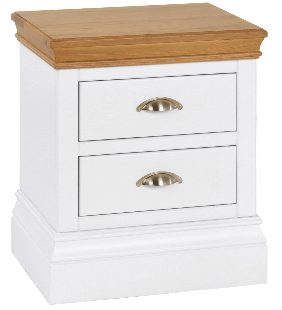 Lundy Bluestar Painted 2 Drawer Bedside Cabinet