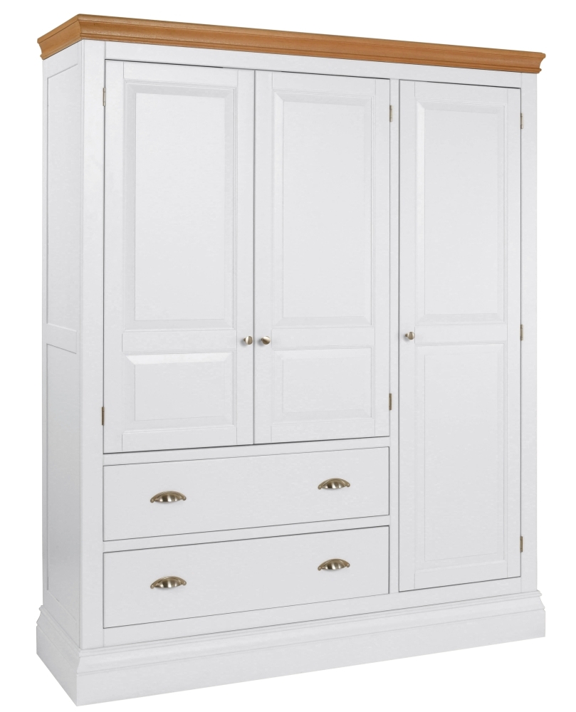 Lundy Bluestar Painted 3 Door Triple Wardrobe