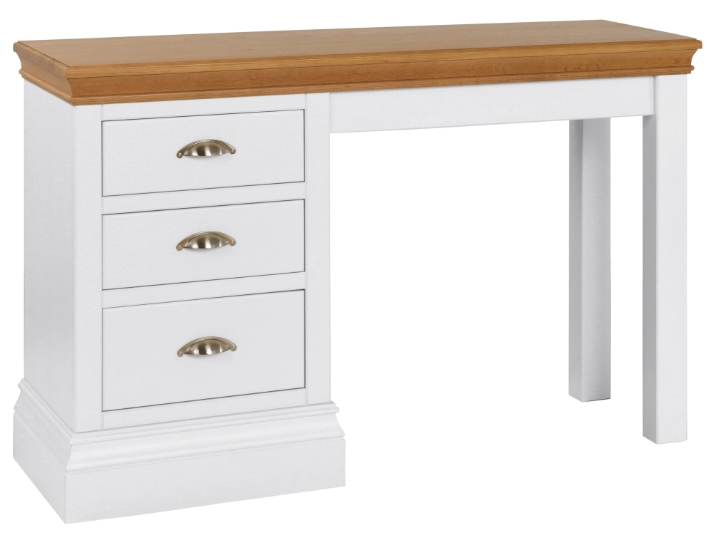 Lundy Bluestar Painted Single Pedestal Dressing Table