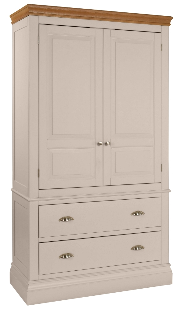 Lundy Cobblestone Painted 2 Door Wardrobe