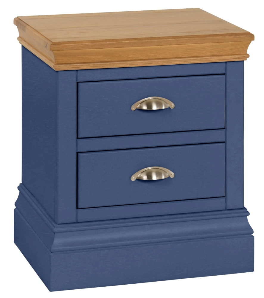 Lundy Electric Painted 2 Drawer Bedside Cabinet