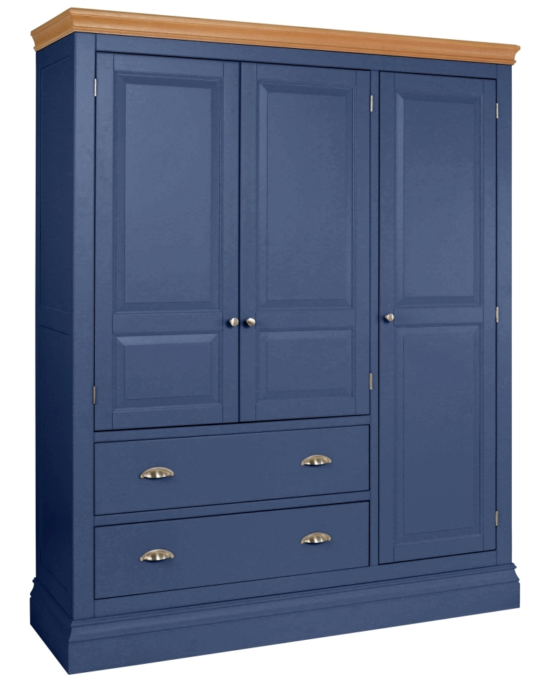 Lundy Electric Painted 3 Door Triple Wardrobe