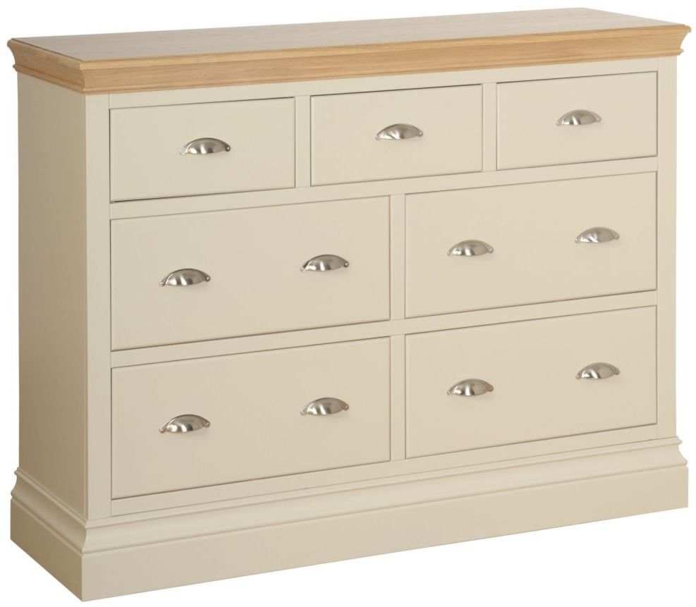 Lundy Ivory Painted 3 Over 4 Drawer Jumper Chest