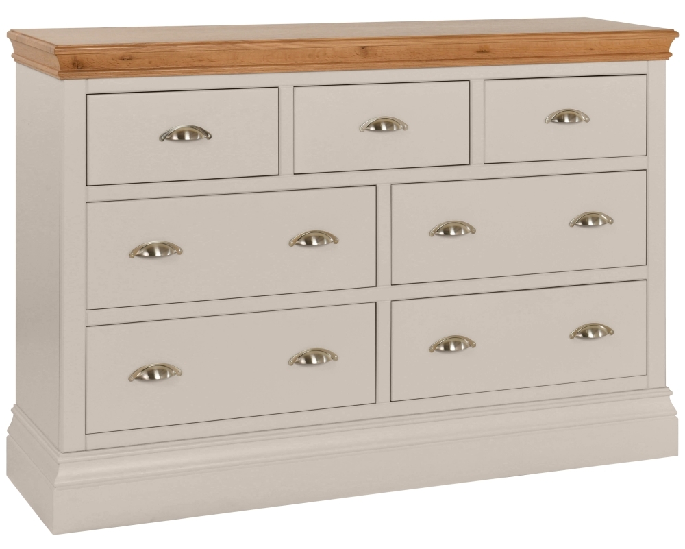 Lundy Moon Grey Painted 3 Over 4 Drawer Chest