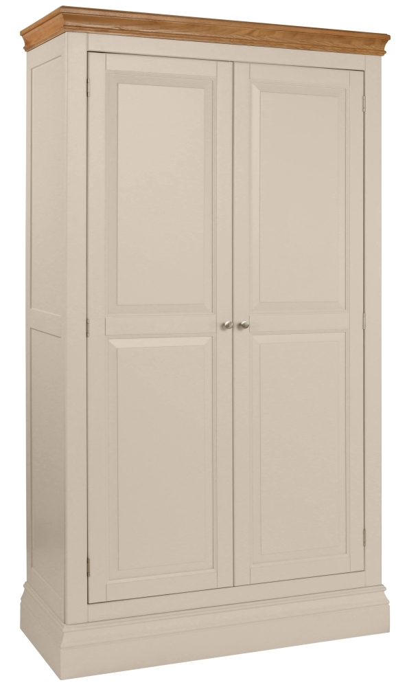 Lundy Old Lace Painted 2 Door Ladies Wardrobe