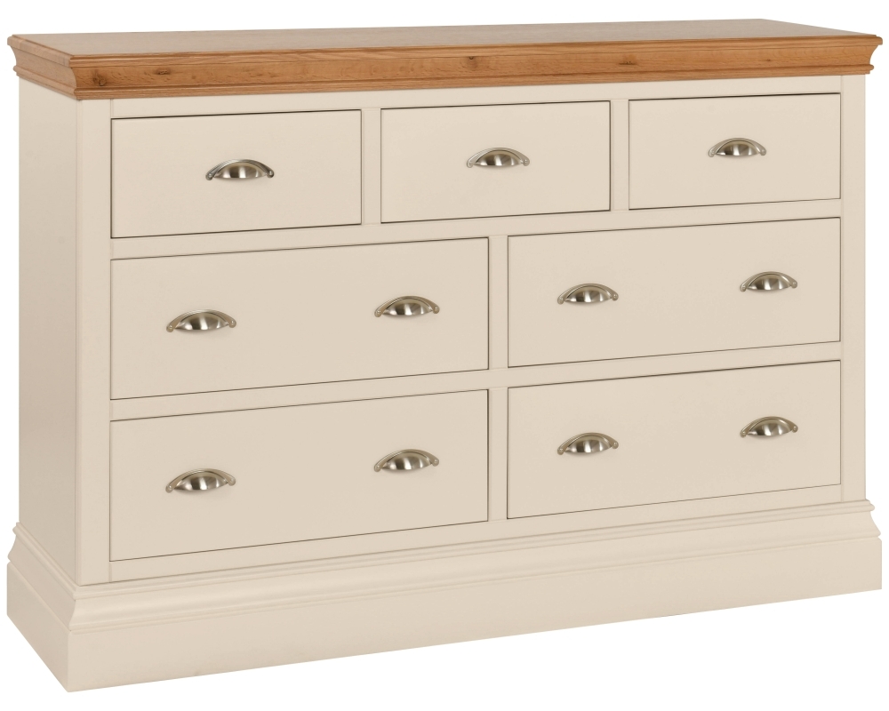 Lundy Old Lace Painted 3 Over 4 Drawer Chest