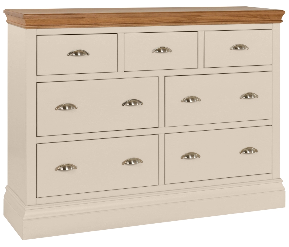 Lundy Old Lace Painted 3 Over 4 Drawer Jumper Chest