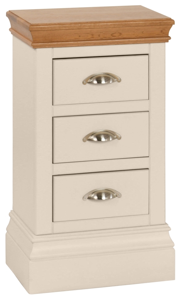 Lundy Old Lace Painted Compact Bedside Cabinet
