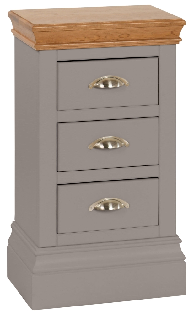 Lundy Slate Painted Compact Bedside Cabinet