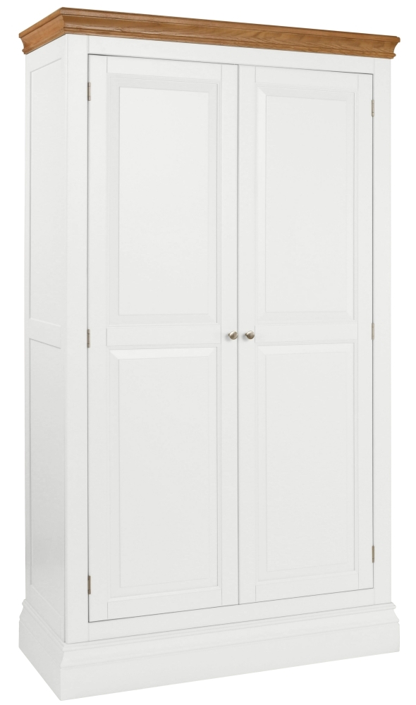 Lundy White Painted 2 Door Ladies Wardrobe