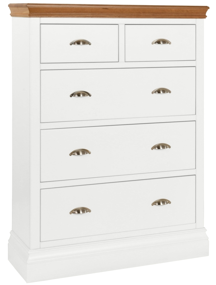 Lundy White Painted 3 2 Drawer Jumper Chest
