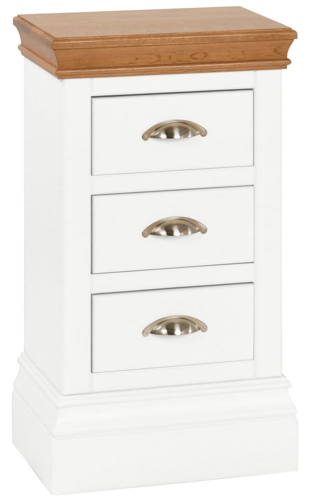 Lundy White Painted Compact Bedside Cabinet
