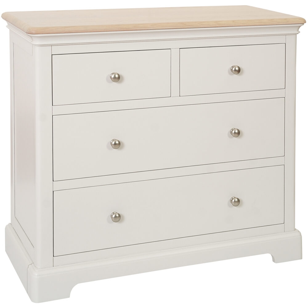 Lydford Grey Mist Painted 2 2 Drawer Chest