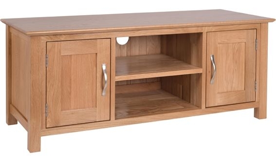 New Oak 120cm Large Tv Unit