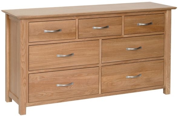 New Oak 3 Over 4 Drawer Chest