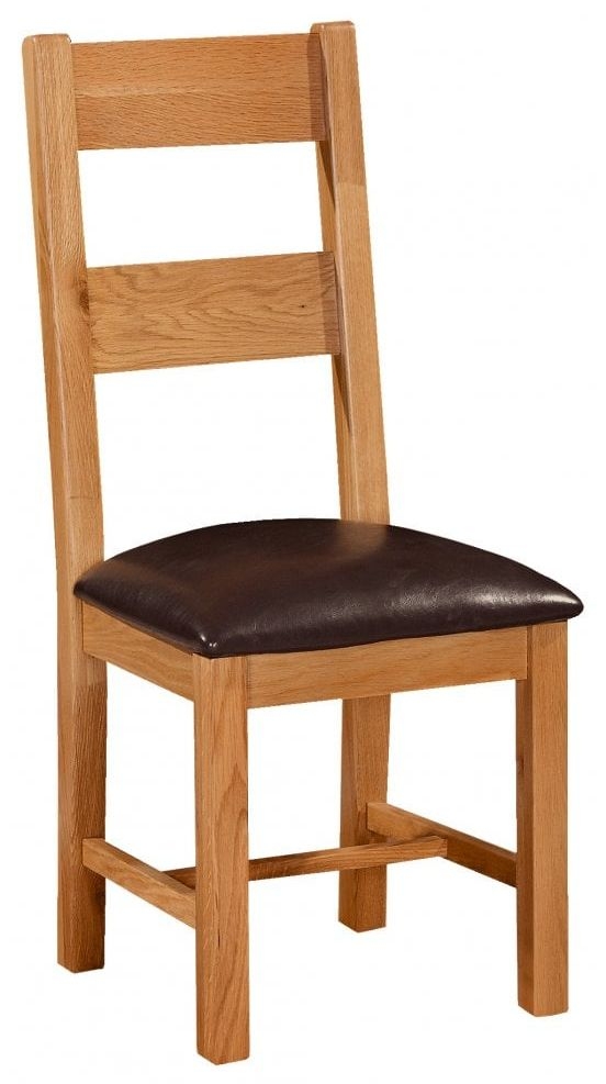 Somerset Oak Ladder Back Dining Chair Sold In Pairs