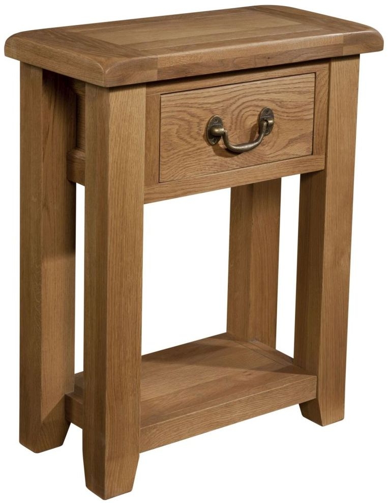 Somerset Oak Small Console Table