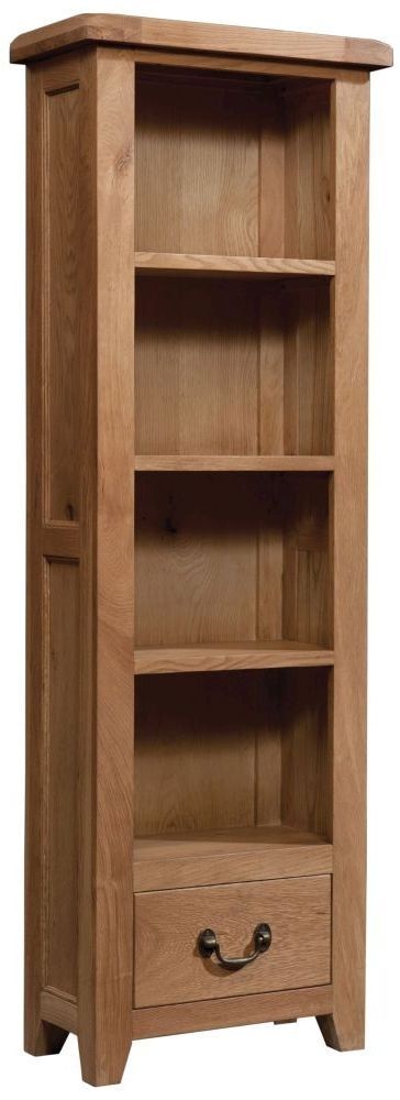 Somerset Oak Narrow Bookcase