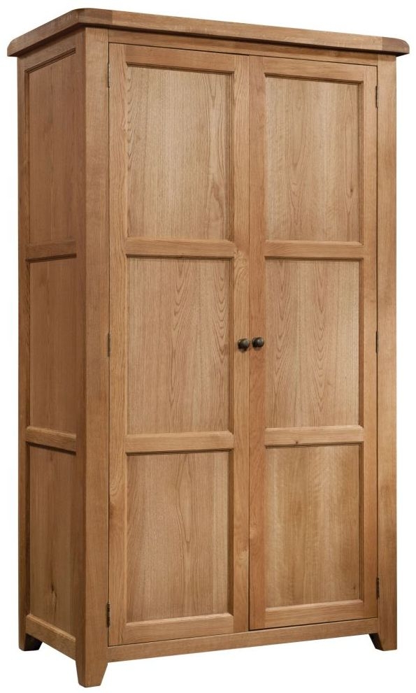 Somerset Oak 2 Door Double Wardrobe