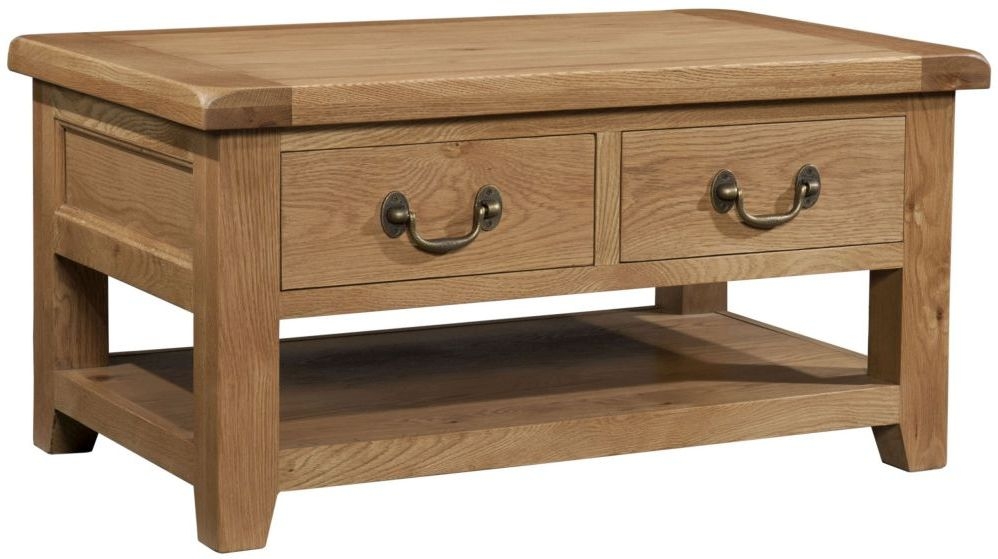 Somerset Oak Storage Coffee Table